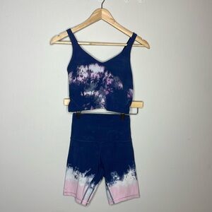 Lululemon High Rise Align Tie Dye Bike Short 6inches Size 4